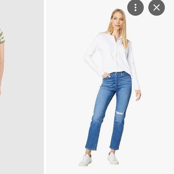 Levi’s Wedgie Straight High Rise Denim Jean Ankle Length waist 32 - Picture 5 of 6